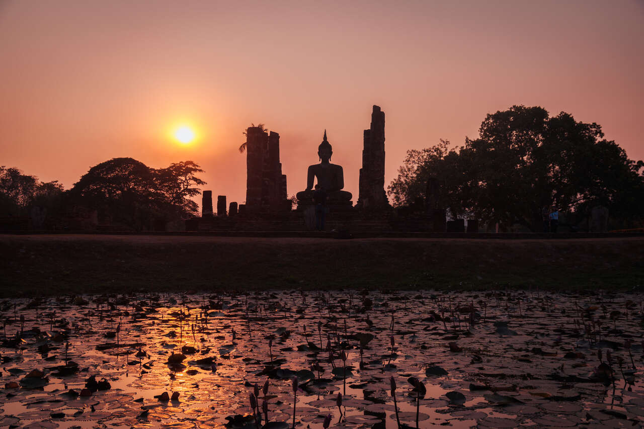 Capture the authentic charm of Sukhothai’s lush scene